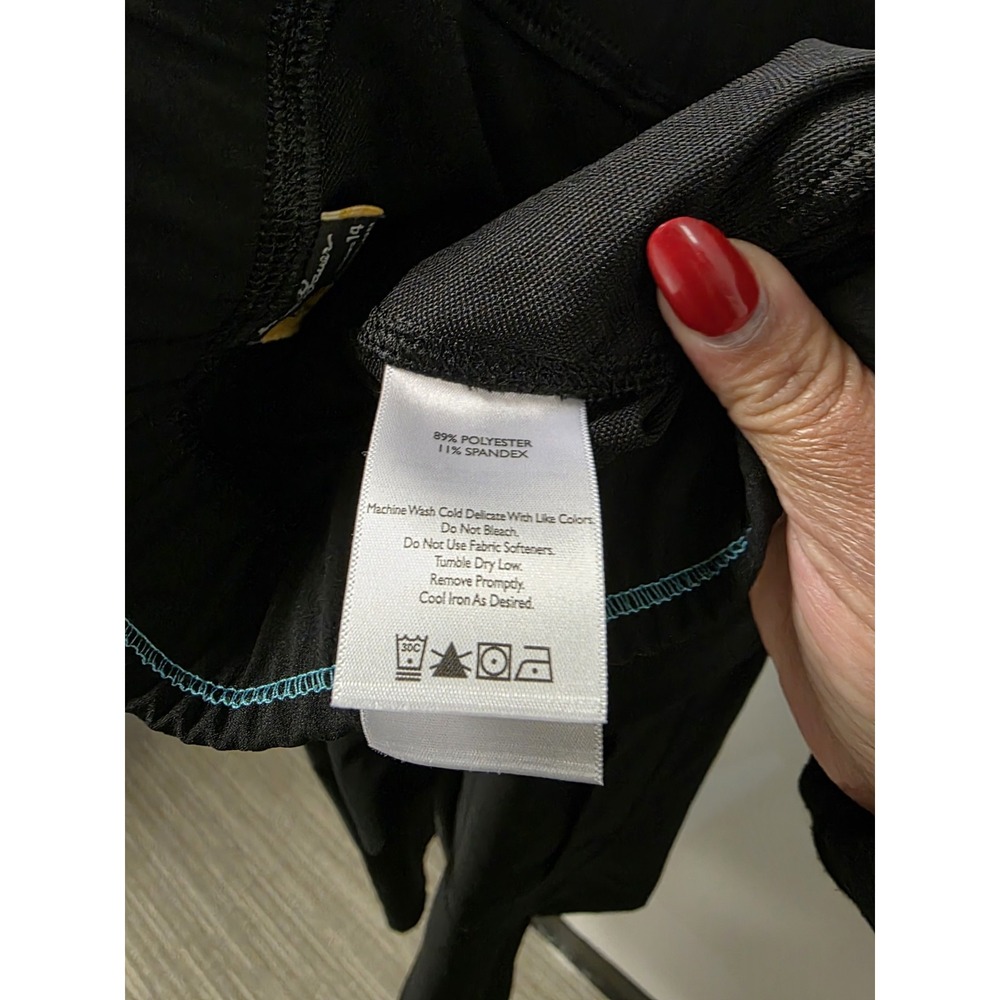 Eddie Bauer Women's Cargo Capri Pants Size‎ 14 Black Stretch Athletic Outdoor - Picture 6 of 8